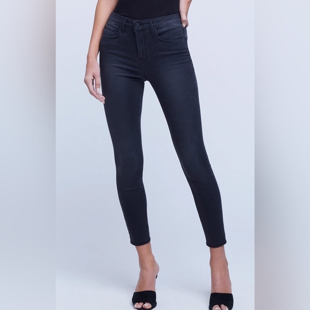 L’AGENCE Blue Margot High Rise Skinny Jeans | 24